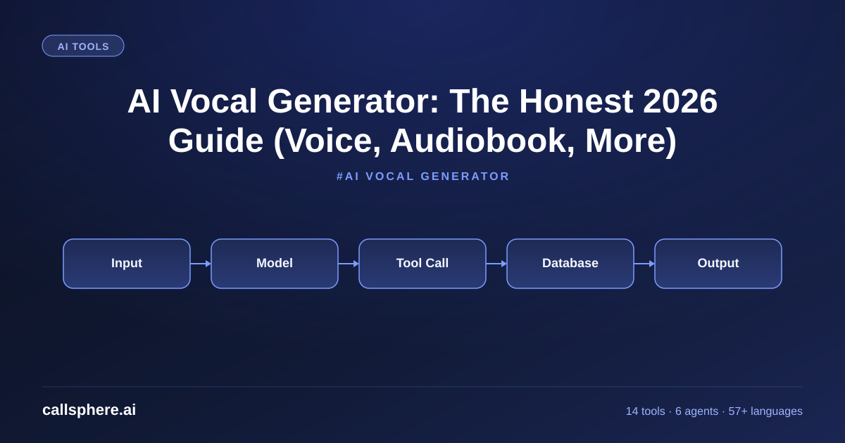 AI Vocal Generator: The Honest 2026 Guide (Voice, Audiobook, More)