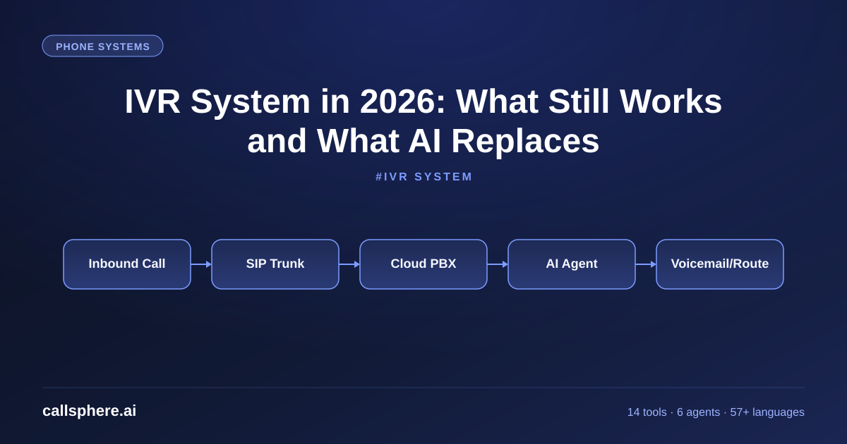 IVR System in 2026: What Still Works and What AI Replaces