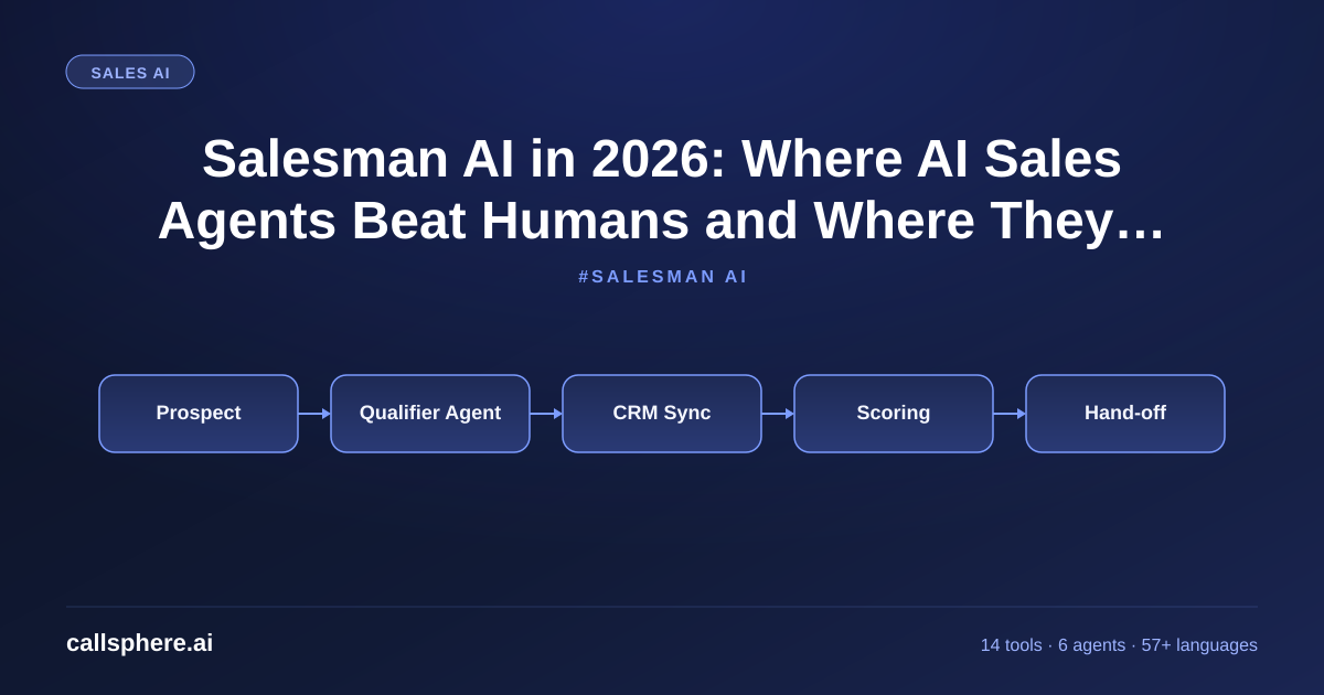 Salesman AI in 2026: Where AI Sales Agents Beat Humans and Where They Don't